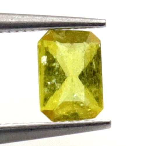 0,14 quilates zafiro amarillo natural suelto octágono sin calefacción tamaño pequeño gema 4x2 mm - Imagen 6 de 7