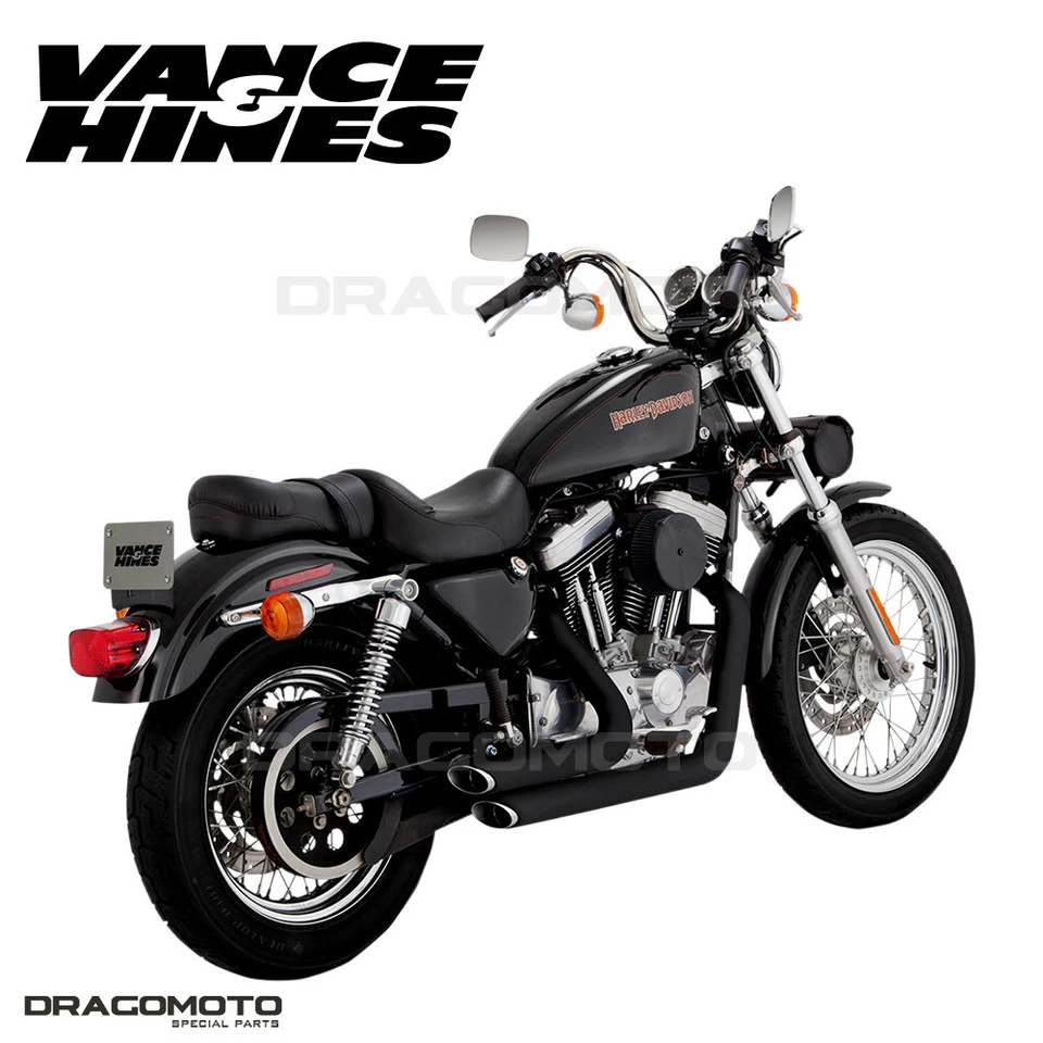 Harley XL 1200 C Sportster Custom 1999-2003 Shortshots escape completo Vance & H... Foto 2 de 4