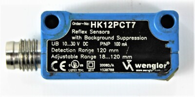 Wenglor HK12PCT7 REFLEX BUTTON WITH BACKGROUND FADE 