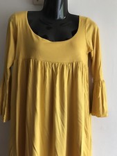 Ladies Retro Boho Long Sleeve Sun Dress Ladies Long sleeve yellow Dress Size 10 