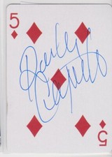 RANDY CUNNEYWORTH PITTSBURGH PENGUINS 1985-1989  AUTOGRAPHED HOCKEY PLAYING CARD