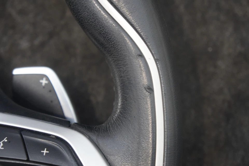 Volante de motorista couro preto esférico 32306858707 fabricante de equipamento original BMW i8 2014-20 *Nota - Imagem 2 de 4