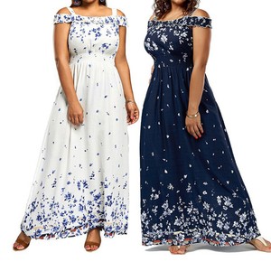 Women-Summer-Long-Dress-Bohemian-Boho-Beach-Chiffon-Maxi-Floral-Party-Plus-Size