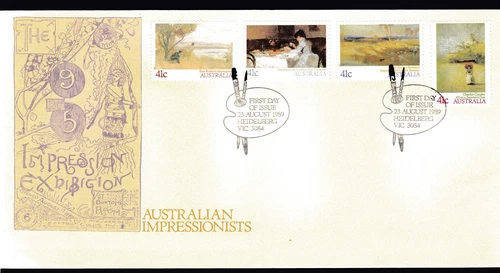 1989 AUSTRALIAN IMPRESSIONISTS DECIMAL STAMP FIRST DAY COVER #2714