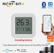 Tuya WiFi Temperature Humidity Sensor Mini LCD Digital Display Remote Control UK