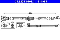 Bremsschlauch Vorne Links Ate 245291 05083 FüR Suzuki