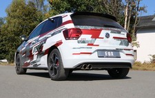 FOX Sportauspuff VW Polo 6 GTI, Typ AW, Bj. ab 2017, Endrohr 2x90mm