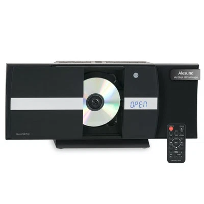 BENNETT & ROSS B-WARE Micro Vertikal HiFi Stereo Anlage Radio CD USB MP3 Bluetooth Wand Schwarz