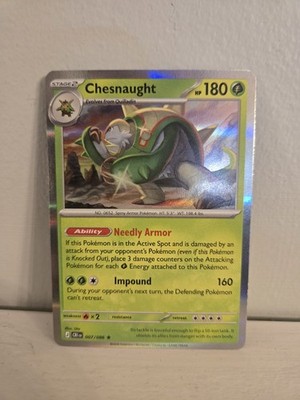 2026 Pokemon Chaos Rising: 007/086 Chesnaught Holo