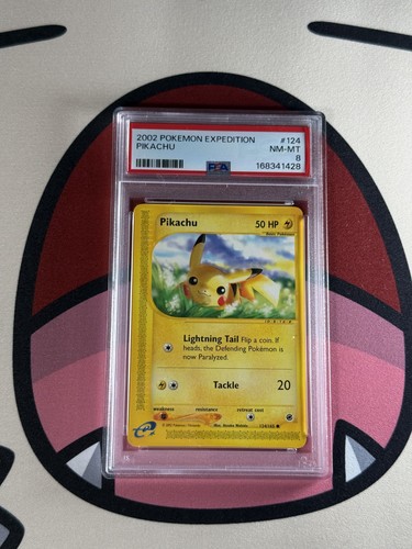 Pikachu graded PSA 8 for sale on eBay