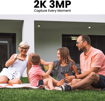 AOQEE Überwachungskamera Outdoor Wireless Solar - 2K CCTV Kamerasysteme, Akku