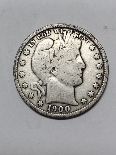 1900 Barber Half Dollar Solid FINE Full LIBERTY