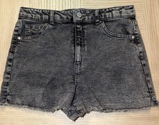 Girls Art Class Washed Black Jeans Shorts Size XL 14/16