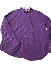 Robert Graham Shirts Mens 2XL Paisley Embroidered Long Sleeve Button Up
