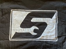 Snap On Tools Mens Large T Shirt Back Logo Wrench Black Gray Cotton Nos New