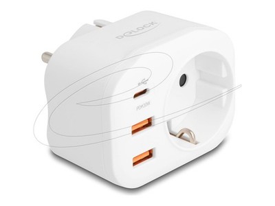 Delock Protective Contact Socket with Child Lock 20W Digital/Data 11498