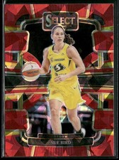 Sue Bird 2024 Panini Select WNBA #30 Red Cracked Ic Seattle Storm