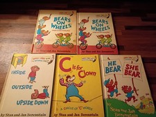 Berenstain Bears Lot Of 5 - Bright and Early Books -Book Club Edition 1968-1974