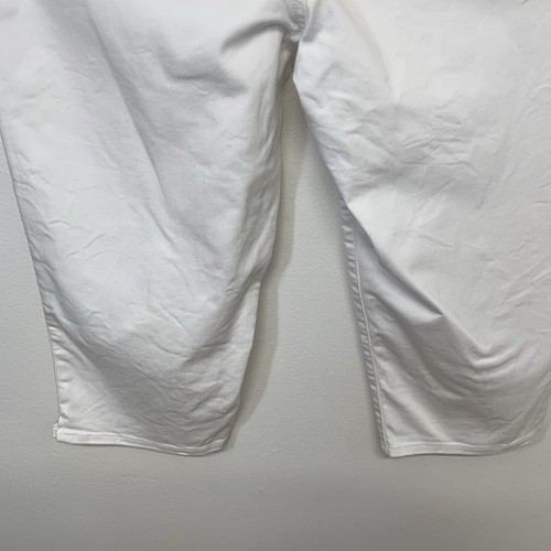 Talbots Pedal Pusher Jeans Woman 16 White Stretch Classic Resort Vacation Work - Picture 6 of 11