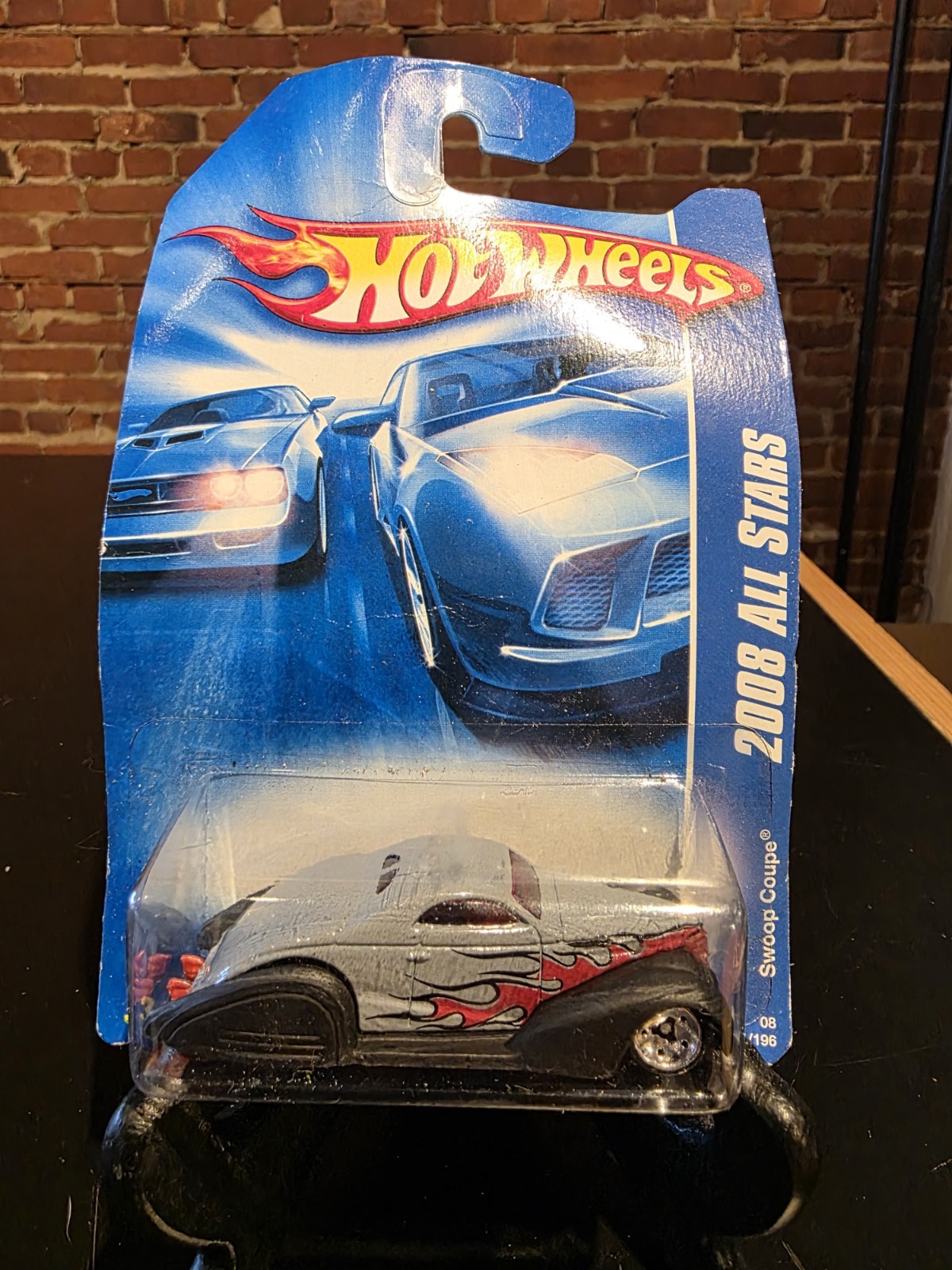 2008 HOT WHEELS All Stars Swoop Coupe #51 Silver/Black