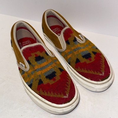 RARE Vans All Nations Skate Jam Limited Pendleton Slip On Sz 5.5