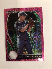 2021 Panini Prizm Draft Picks - Calvin Ziegler #PDP46 Pink Velocity Prizm (RC)