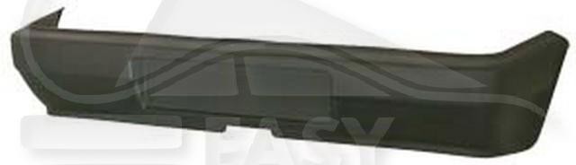 Pare-choc arrière Fiat Panda noir bouclier carrosserie 1986-2003