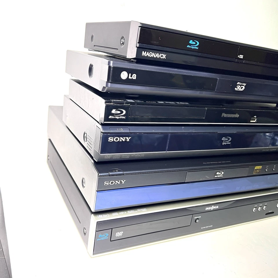 Lote de 6 reproductores Blu-Ray DVD 2x Sony 1x Magnavox LG Panasonic Insignia *Para pieza Foto 3 de 4