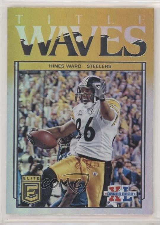 2018 Donruss Elite Title Waves Hines Ward #TW-7 4l3