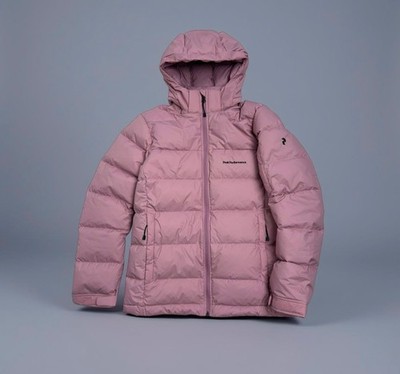 Peak Performance Down Jacket Puffer Rose Pink Quantum Pertex Size 170 / Womens S