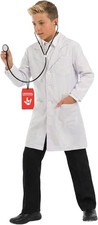 Arzt Kostüm Stethoskop Kinder Jungen Mädchen Weißer Laborkittel Faschingskostüm