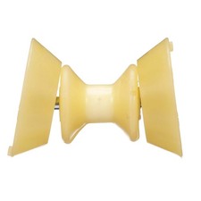 Seachoice Bow Roller w/Bells, 4" TPR, Gold/Yellow, Boat Trailer