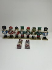 10 pcs Wooden Christmas Decoration Nutcracker Figures Christmas Decorations