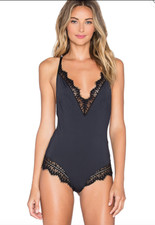 Les Coquines, Farrah Eyelash Bodysuit, NWT