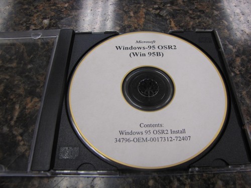 Vintage Rare Microsoft Windows-95 OSR2 (Win 95B) Install CD-ROM - LN29