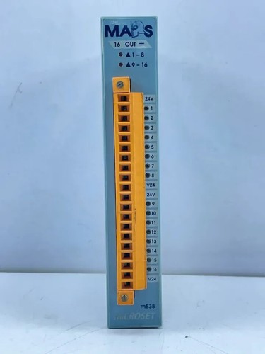 PLC Mars M538 M538.005.001.R1 Microset 16 Digital Output 24VDC Module - Picture 2 of 15