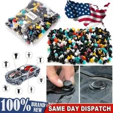 500x Plastic Car Body Push Pin Rivet Fasteners Trim Moulding Clip Screw Driver