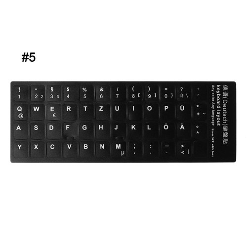 Keyboard Stickers Button Letters Alphabet Super Durable for PC Multi Language - Picture 11 of 22