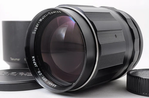 【NEAR MINT+】PENTAX Super Multi Coated TAKUMAR 135mm F/2.5 MF Lens +Hood JP #5206