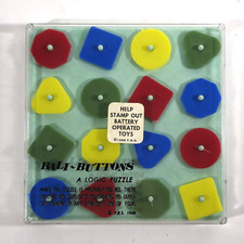 Vintage Bali Buttons A Logic Puzzle P.B.S. 1969 Bali-Buttons Light Green Base