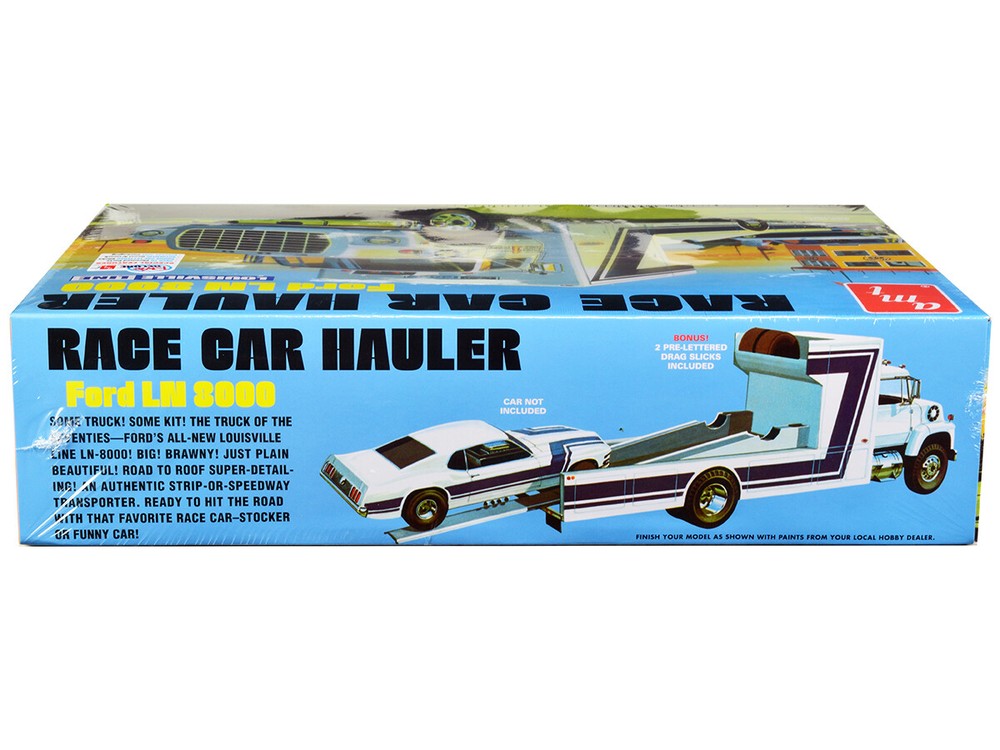 Skill 3 Model Kit Ford LN 8000 Race Car Hauler Louisville Line 1/25 Scale