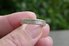 Vintage Sterling Silver  Cubic Zirconia Ring - Size 6.5