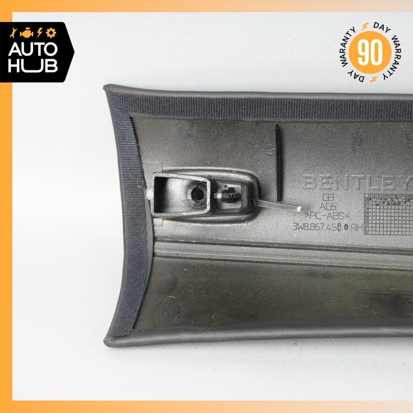 03-10 Bentley Continental GT Front Right Side Interior Trim Panel A Pillar OEM