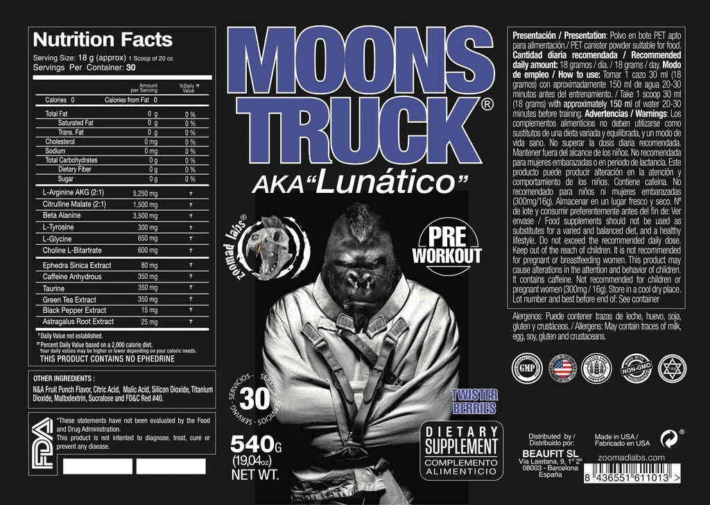 MOONSTRUCK®. PREWORKOUT 30 SERVING eBay