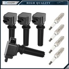 ECCPP 4 Ignition Coil & Spark Plug For 2.0L L4 12 13 15 Ford Explorer Focus Edge