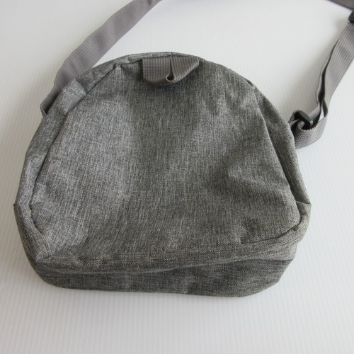 Wendy’s Restaurant Gray Logo Shoulder Bag Promotional mini sack zippered - Picture 8 of 8