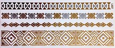 Flash Temporary Adhesive Tattoo Gold Silver 4 Pieces Bracelet Chain Body L27