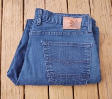 AGAVE Waterman RELAXED USA Made Blue 34 x 28 Denim Jeans Straight *READ*