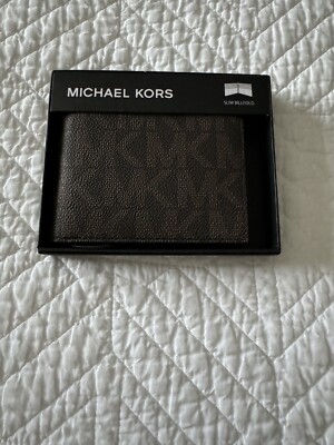 Michael Kors Jet Set Slim Billfold Men's Wallet BRN/BLK