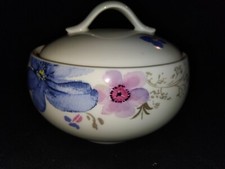 Sucrier en Porcelaine  VILLEROY & BOCH MarieFleur Occasion en TTB 12 cmx 10 cm